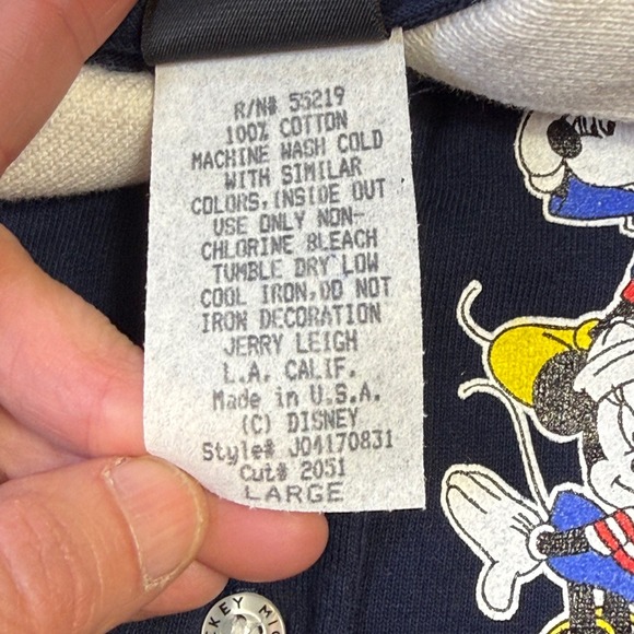 Vintage Disney Mickey Donald Goofy‎ Dress Jerry Leigh USA Made 80s 90s Large - Picture 4 of 9